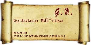 Gottstein Mónika névjegykártya
